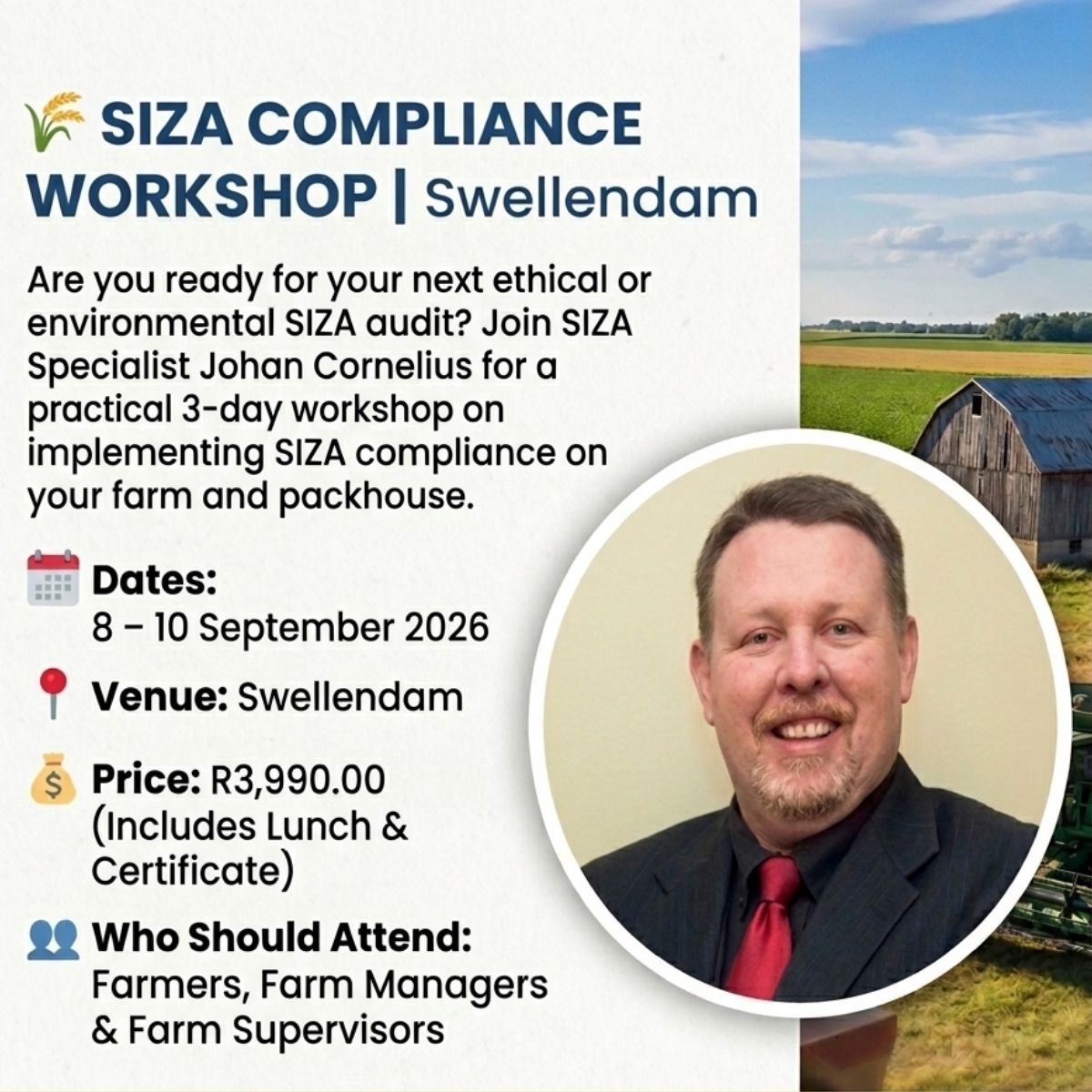 SIZA Compliance Workshop | Swellendam